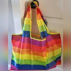 🌈Colorblock Foldable Lightweight Versatile Reusable Bag🌈